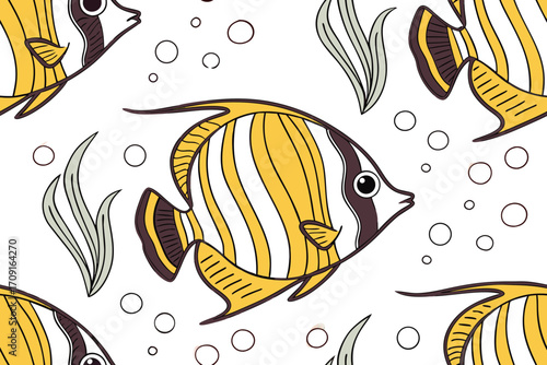 seamless pattern with fish