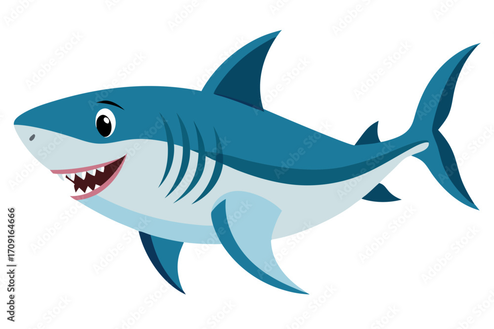 Fototapeta premium shark vector illustration