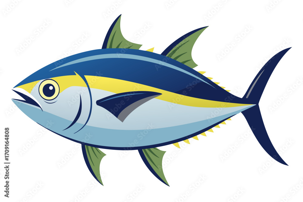 Fototapeta premium fish on white background