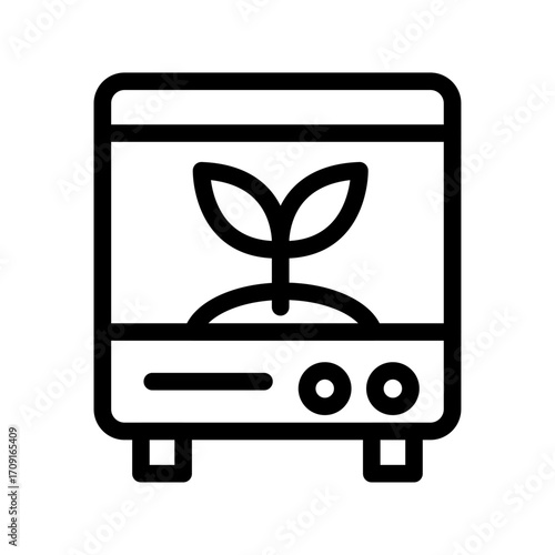 Incubation Facility Line Icon of Business Incubation Icon Set