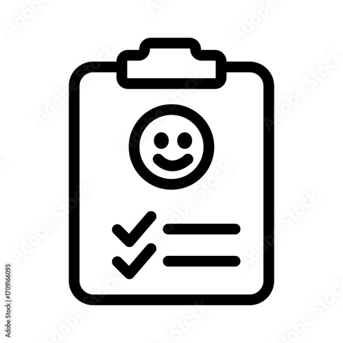 Mood Assessment Line Icon of Therapy and Counseling Icon Set