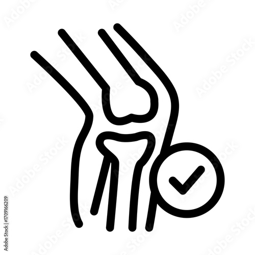Joint Therapy Line Icon of Rehabilitation Icon Set