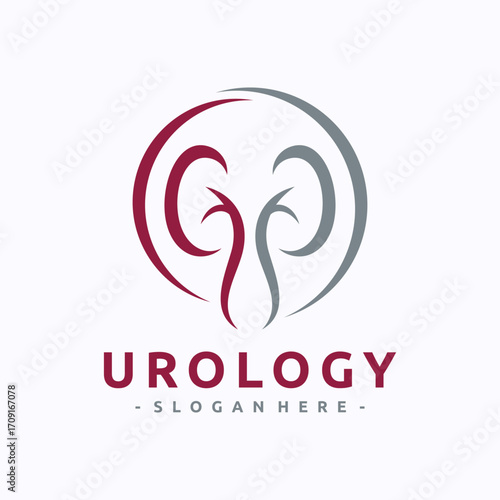 Urology logo vector. Kidney care logo design template. Icon stock vector isolated