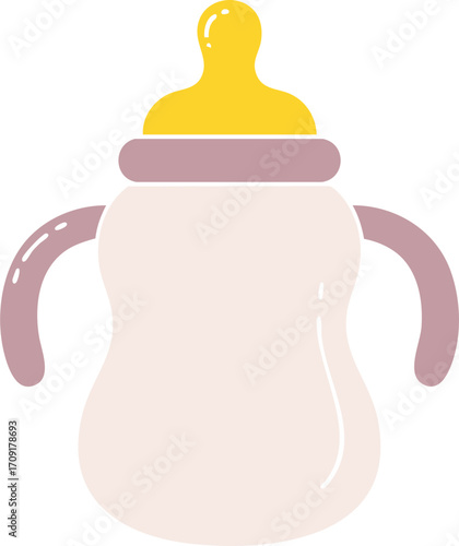 Yellow Cap Baby Bottle