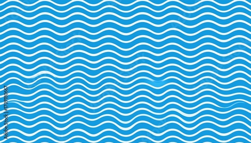 Repeating pattern of wavy lines in shades of blue, forming a textured background.