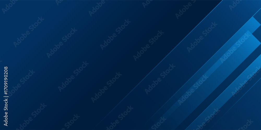 Obraz premium Modern Blue Abstract Geometric Background. A sleek and elegant abstract blue background with geometric diagonal lines and gradient shades, perfect for business, technology, digital presentations.