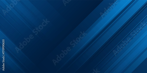 Modern Blue Abstract Geometric Background. A sleek and elegant abstract blue background with geometric diagonal lines and gradient shades, perfect for business, technology, digital presentations.