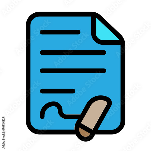 Freelance Contract Icon
