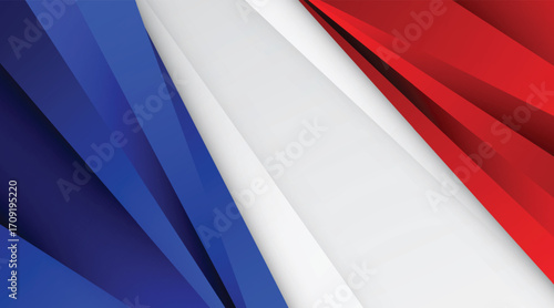 Modern abstract background red, blue and white gradient color. vector graphic.