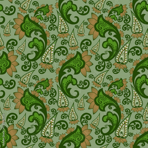 elegant paisley pattern for wallpaper background and textile beautiful paisley originated in persia and paisley is popular in Iran india scotland this paisley design is good for dress shawl scarf rida