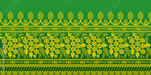 beautiful graphic saree design and this sari design is in Indian style which is for textile fashion industry and it can be used as wallpaper backdrop and website bg this style is originated in india 