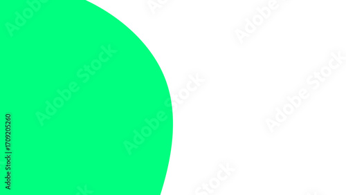 Vibrant green abstract curve on a clean white background, creating a modern, simple graphic element. Ideal for design, branding, and digital media.