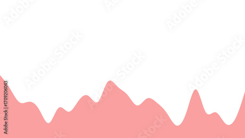 Abstract flowing pink shape on a clean white background, perfect for sweet designs, backdrops, or playful branding.