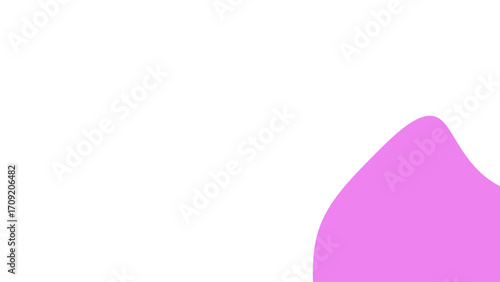 Modern abstract pink curved shape on a clean white background, ideal for graphic design, presentations, or feminine branding. Simple, elegant, and versatile.
