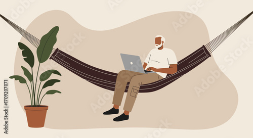 A focused adventurer climbs a rocky mountain with a rope. Represents perseverance, personal achievement, overcoming challenges, and aspirational goals.