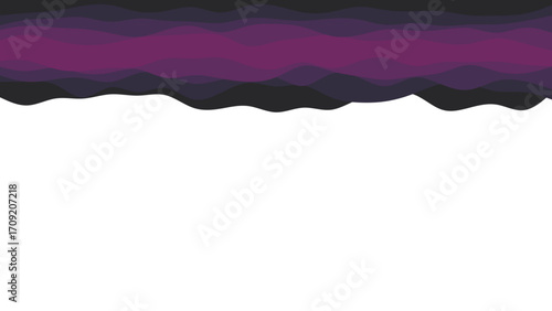 Abstract wavy layers in shades of purple and dark grey create a modern, flowing design element with ample white space for creative use or text overlay.