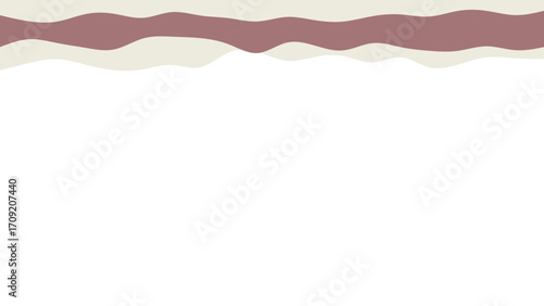 Minimalist abstract graphic featuring smooth, wavy bands in muted brown and beige. Ideal for modern design, presentation backgrounds, or digital aesthetics.