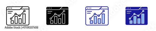 Financial  Icon Set Multiple Style Collection