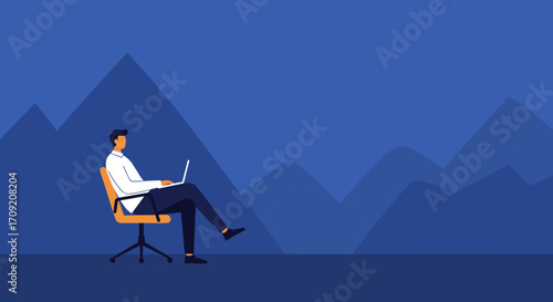 Young woman working remotely on laptop in a park setting. Modern freelance lifestyle, digital nomad, outdoor productivity, and relaxation concept.