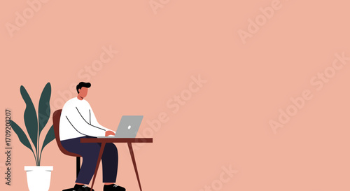 Modern senior man using a laptop in a cozy armchair with a drink. Ideal for depicting active aging, digital literacy, remote work, or online learning.
