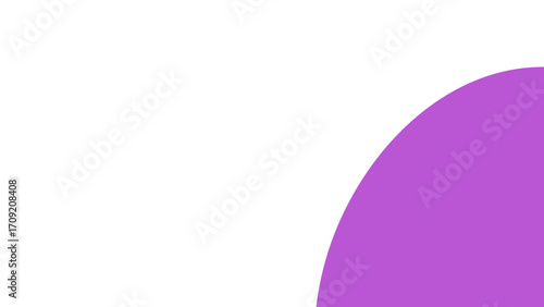 Abstract purple curve on a clean white background, creating a modern and minimalist design element. Ideal for graphic layouts, presentations, or digital backgrounds.