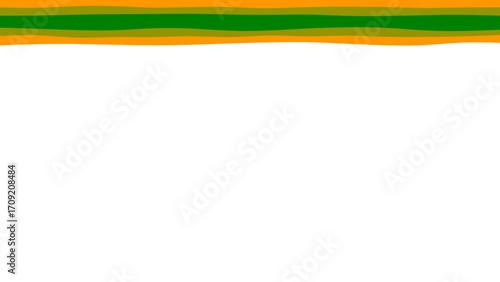 Abstract wavy orange and green stripes create a vibrant, modern background, perfect for graphic design, web elements, or banners.