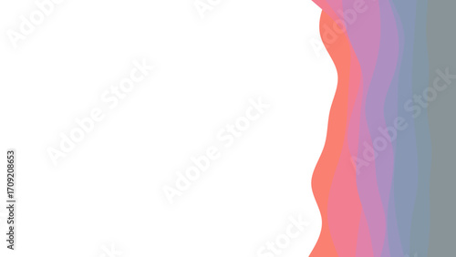 Modern abstract background with flowing wavy lines in soft pastel colors, creating a dynamic and serene graphic design. Ideal for presentations or artistic projects.