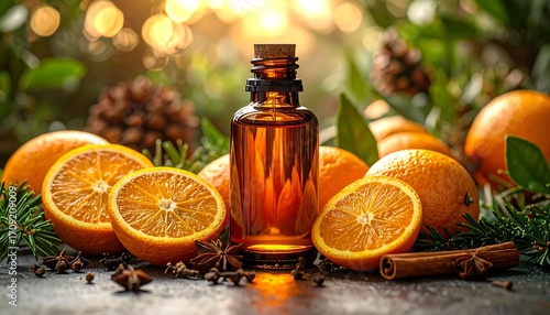 Orange essential oil with spices