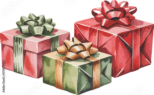 gift box with red ribbon