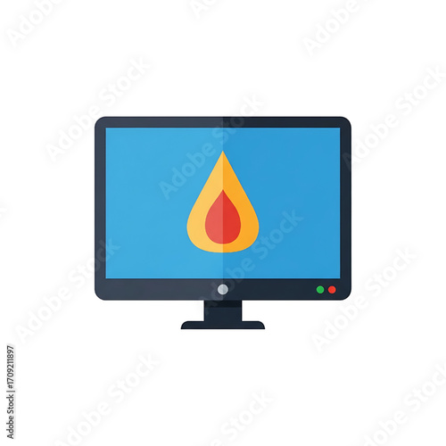 lcd monitor with a monitor