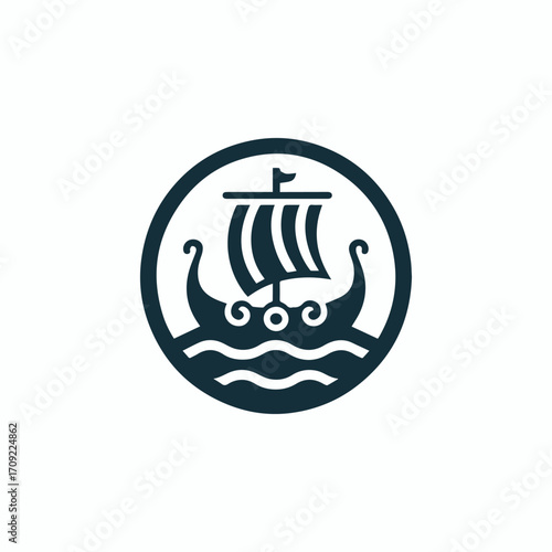 Viking ship logo