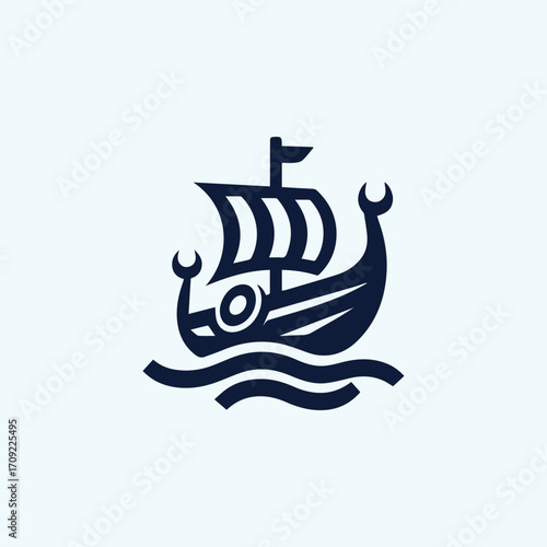 Viking ship logo