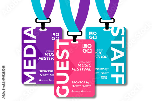 Event ID Card Design. Suitable for entrance card, festival and celebration.