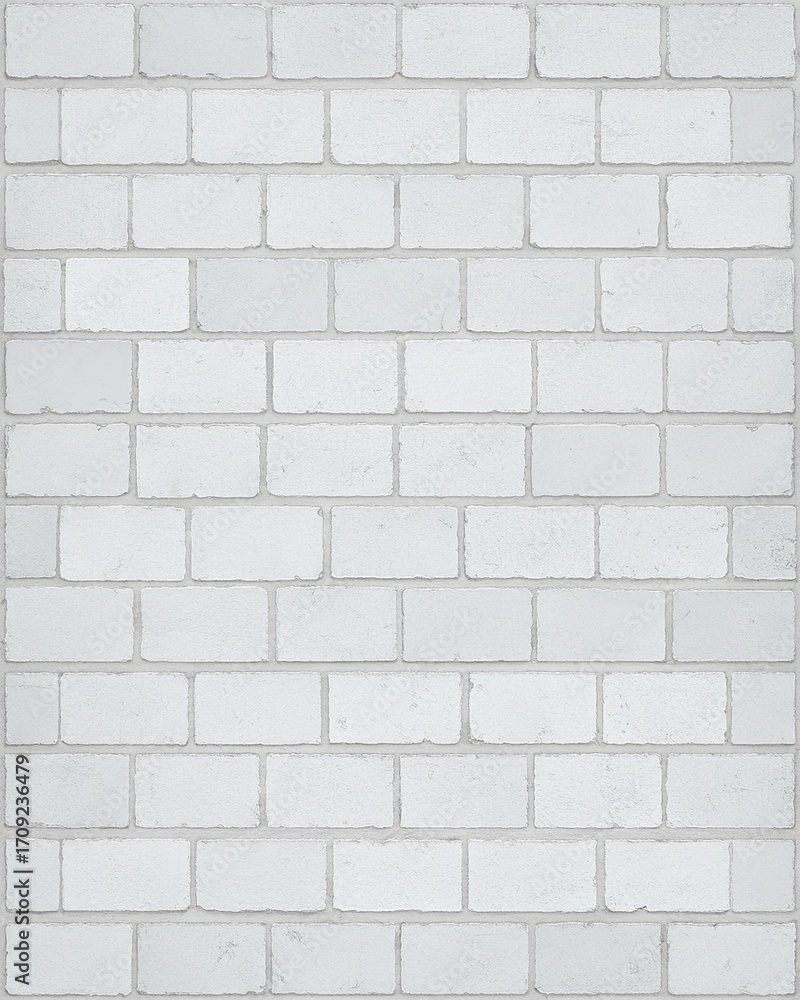 Naklejka premium Whitewashed Brick Texture Background with Bordered Blank Area for Minimal Branding