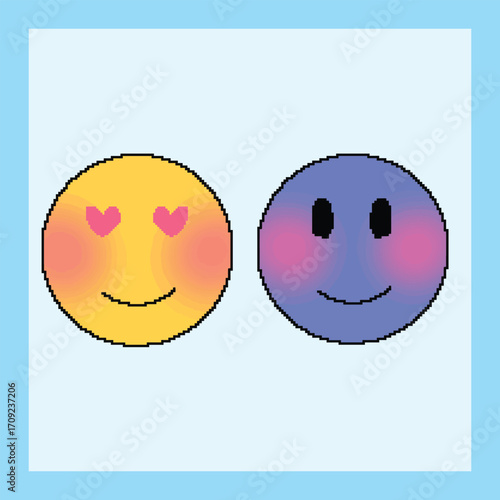 a Smiley with Heart Eyes