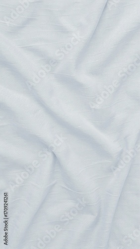 Soft Wrinkled Cotton Fabric Texture Background with Bordered Blank Area for Casual Layouts