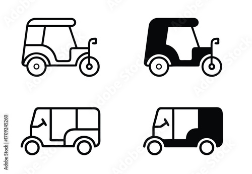 rickshaw vector illustration