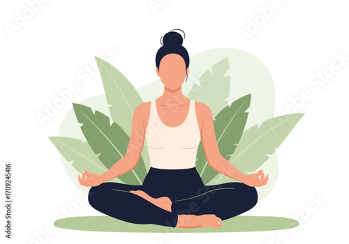 Discovering inner peace and tranquility through the practice of mindful meditation and yoga poses.