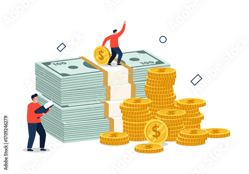 The concept of financial growth and wealth accumulation through smart money management strategies.