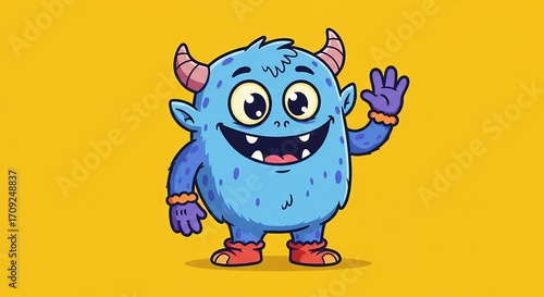 Friendly monster greeting