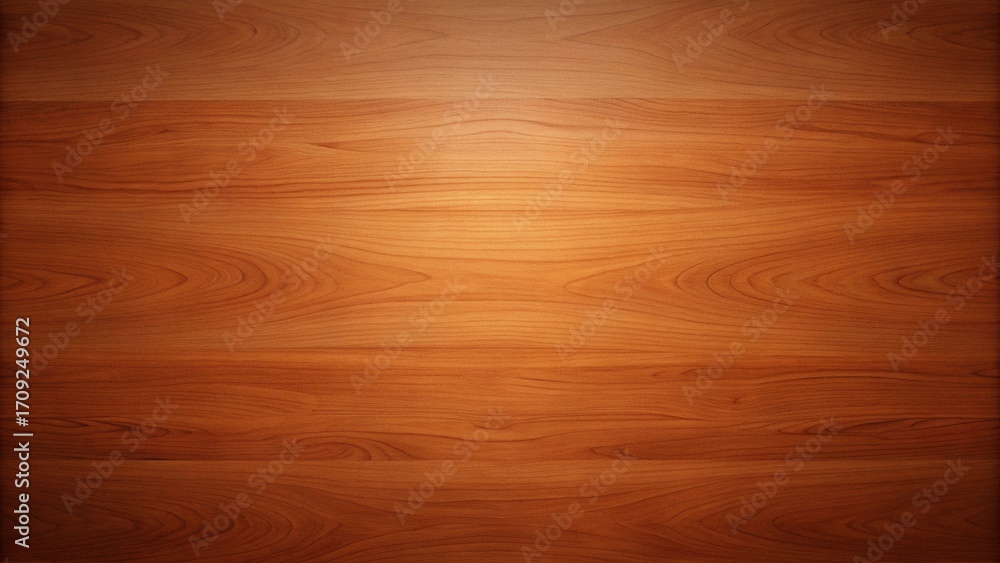 Fototapeta premium Wood Texture Background with Polished Shine in Warm Walnut and Amber for Luxury Interiors