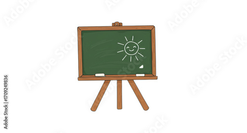 blackboard with chalk