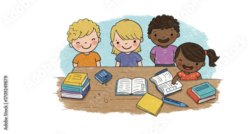 group of children playing