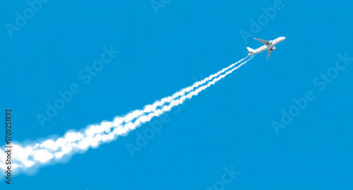 airplane in the sky