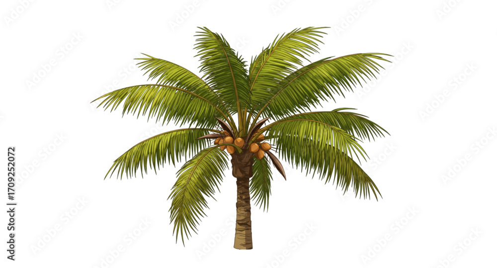 Naklejka premium palm tree isolated