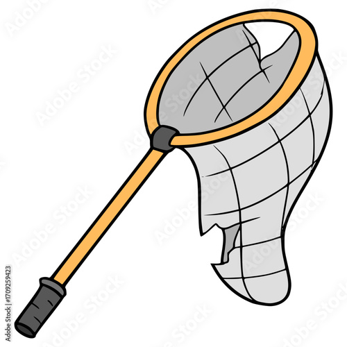 broken bug net illustration hand drawn isolated vector