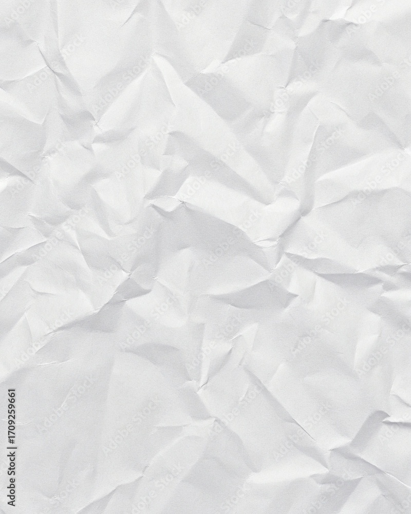 Naklejka premium Crumpled Texture Background with Stark White Creases for Editorial Layouts