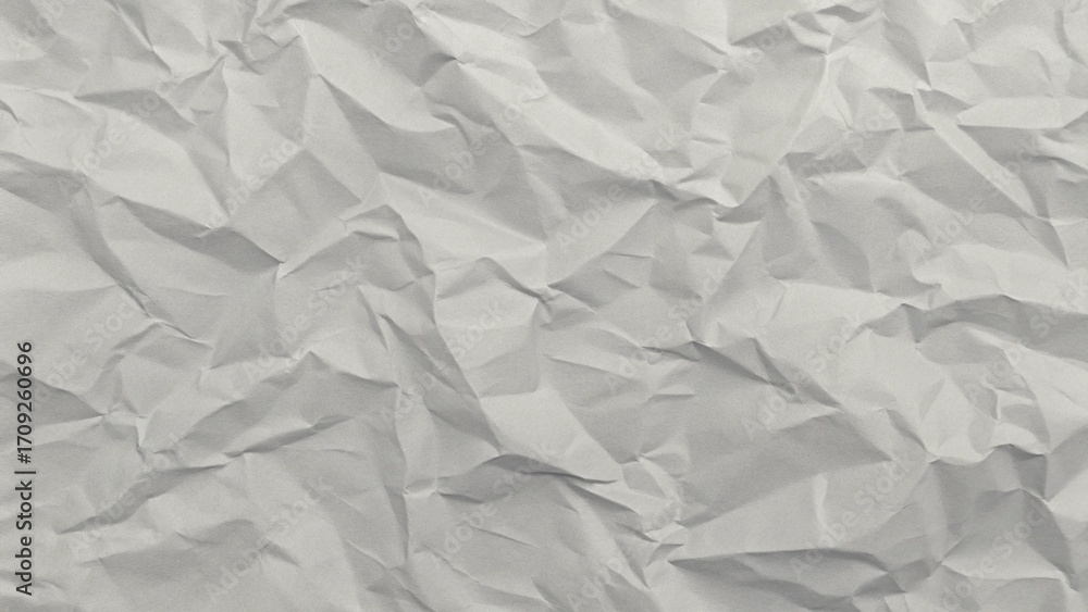 Fototapeta premium Crumpled Texture Background with Gray Wrinkles and Shadows for Grunge Branding