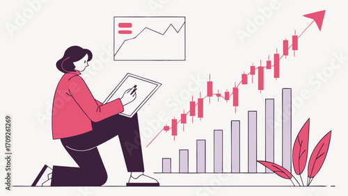 Financial Growth Business Analytics Investment Strategy Data Analysis Chart Graph Upward Trend Progress Success Planning Marketing Investment Statistics Business Finance Economy G.
