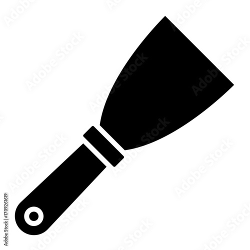 Putty Knife Icon for Construction and Home Repair